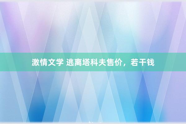 激情文学 逃离塔科夫售价，若干钱