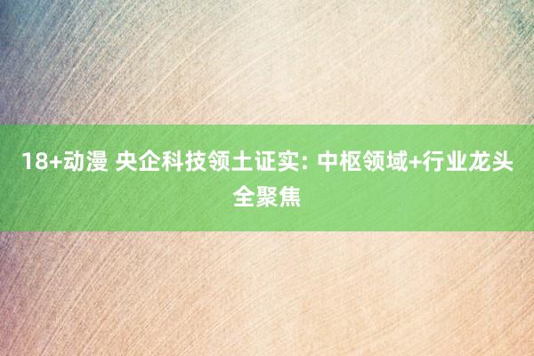 18+动漫 央企科技领土证实: 中枢领域+行业龙头全聚焦