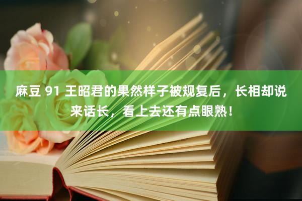 麻豆 91 王昭君的果然样子被规复后，长相却说来话长，看上去还有点眼熟！