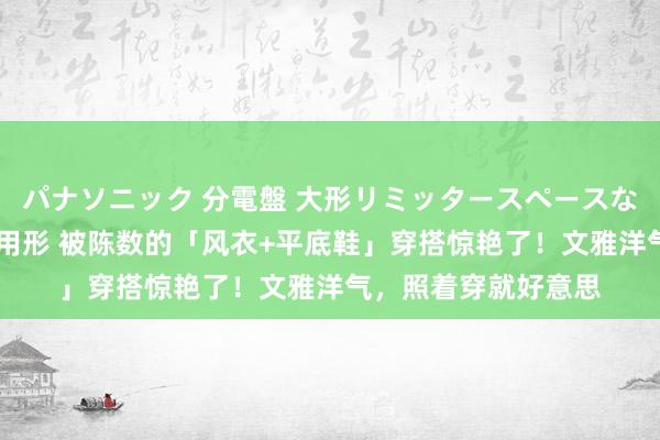 パナソニック 分電盤 大形リミッタースペースなし 露出・半埋込両用形 被陈数的「风衣+平底鞋」穿搭惊艳了！文雅洋气，照着穿就好意思