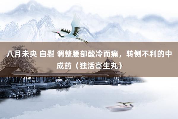 八月未央 自慰 调整腰部酸冷而痛，转侧不利的中成药（独活寄生丸）